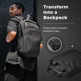 ALPAKA Bravo Totepack 13L and Zip Pouch Pro - Convertible Backpack Tote For Men, Laptop Tote Bag for Women Fits a 16-Inch Macbook Pro - Minimalism Zipper Wallet - RFID Blocking ID Card Holder