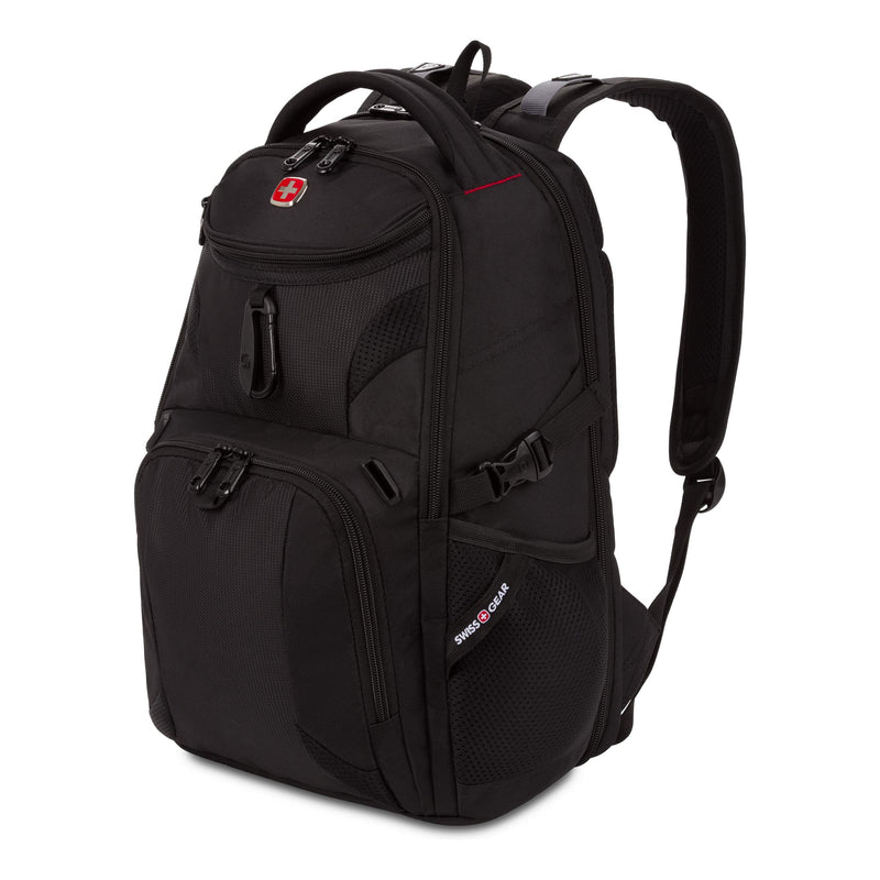 SwissGear 1900 Scansmart Mini/Slim Version, Fits Most 13 Inch Laptops and Tablets, TSA Friendly Backpack, Black