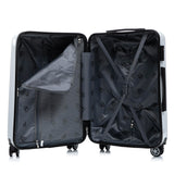 InUSA Fusion Print Luggage with Spinner Wheels | Durable Lightweight Hardside Suitcase | Travel Bag with Handle and Trolley | 24-Inch Medium Checked luggage