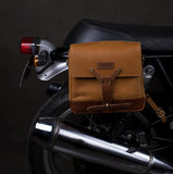 Full Grain Leather Messenger Bag Handmade Vintage Unisex Cross Body Motorcycle Mount Small Saddlebag | With Adjustable Shoulder Strap