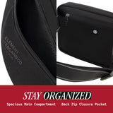 Element Posse Hip Pack, Fanny Pack Crossbody Belt Bag for Men and Women, Black