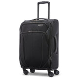 American Tourister 4 KIX 2.0 Expandable Softside Luggage with Spinner Wheels, 20 SPINNER, BLACK