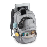 High Sierra Swoop SG Backpack, Travel or Work Laptop Bookbag with Drop Protection Pocket, and Tablet Sleeve, One Size, Silver Heather