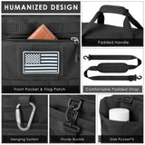 ETRONIK Gym Bag for Men Women, Carry on Luggage 22x14x9 Airline Approved, Tactical Travel Duffle Bag with Toiletry Bag and Shoe Compartment, Weekender Overnight with Wet Pocket for Workout, Black