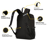 High Sierra Swoop SG Backpack, Travel or Work Laptop Bookbag with Drop Protection Pocket, and Tablet Sleeve, One Size, Silver Heather