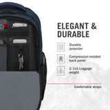 Victorinox VX Sport EVO Daypack - Modern Backpack to Carry Travel Accessories - Includes Airflow Channels & Adjustable Straps - 32 Liters, Blue