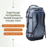 Eagle Creek Cargo Hauler Wheeled Duffel - Durable Duffel Bag for Travel - Easy Access Compartment - Deployable Backpack Straps - Lockable Zipper Opening - Glacier Blue - 130L