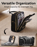 LUGGEX Underseat Carry On Luggage with Wheels, UDK Stylish Lightweight Under Seat Luggage, Soft Sided Personal Item Suitcase for Short Trip (UX-Core, Dark Scarlet, 16 Inch)