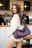 Canvas Messenger Bag for Women Men Vintage Satchel Bag Aesthetic Crossbody Shoulder Bag Casual Sling Bag (A-Purple)