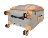 Dockers Seahorse Softside Expandable 8-Wheel Spinner Travel Checked Luggage, 28-Inch, New British Khaki