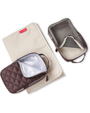 Skip Hop Diaper Bag Backpack: Forma, Multi-Function Baby Travel Bag with Changing Pad & Stroller Attachment, Chocolate