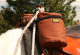 TrailMax Original Pommel Pocket Saddlebag for Western & Endurance Saddles; Cellphone Saddle Horn Bag; Saddle Horn Bag for Horses; Trail Riding Cellphone Pommel Pocket; Brown
