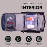 Ricardo Avalon 28L Underseat Carry On Luggage – Sustainable Travel Bag, Compact Suitcase with Wheels, Travel Essentials for Short Trips, Fits Under Seat, 16-inch, Serengeti Night