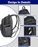 ProEtrade Backpack Bookbag for College Laptop Travel, Fit Laptop Up to 15.6 inch with USB Charging Port Multi Compartment Anti theft, Gift for Women Men (Black)