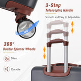 Luggage Sets 2 Piece Luggage, ABS Hardside Suit case Spinner Wheels Lightweight Lock
