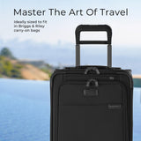 Briggs & Riley Hanging Laundry Compression Cube for Travel - Compression Packing Cube for Women & Men, Luggage & Suitcase Organizer Bag for Clothes, Includes Hook - Travel Essentials, Black