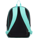 Eastsport Active Semi Transparent Soft Comfortable Mesh Backpack, See Through for Work, Travel, Security, Swimming, Beach, Black/Turquoise