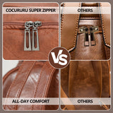 cocururu Women Backpack Purse PU Leather Anti-theft Casual Shoulder Bag Fashion Ladies Satchel Bags