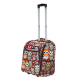 Rockland Melrose Upright Wheeled Underseater Carry-On Luggage, Owl