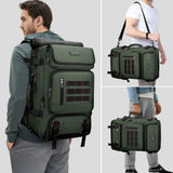 WITZMAN Carry on Travel Backpack for Men Women Airline Approved Convertible Nylon Duffle Backpack Luggage Bag (B682 Army Green)