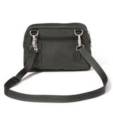 Baggallini Trifecta RFID Wallet Crossbody - 8"x6" Crossbody Bag for Women Convertible Fanny Pack Belt Bag