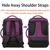 MATEIN Carry on Backpack for Women, 27L Flight Approved Backpack for Teacher Nurse, Fashion Expandable Airline Daypack for Plane, Lightweight Hiking Weekend Back Pack, Traveler Gifts, Purple