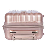 kensie 20" "Alma" Carry-On TSA-Lock Spinner Luggage, Rose Gold