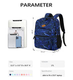abshoo Teen Girls Solid Color Backpack For School Boys Water Resistant School Bag (Lightning Navy)