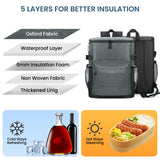 Cooler Backpack 33/40 Cans Coolers Insulated Leak Proof for Men & Women, Waterproof Soft Sided Lunch Camping Beach Travel Ice Chest Bag Hiking Picnic Backpack