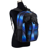 FUEL Backpack with Lunch Box Combo – 18.5 Inches Two Compartment Water Resistant Durable Adjustable Straps with Side Water Bottle Pockets 2 in 1 Set – Blue Ombre