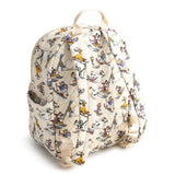 Vera Bradley Women's Disney Premium Cotton Small Banbury Backpack, Downhill Skiing Mickey and Friends, One Size