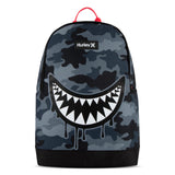 Hurley Unisex-Kids Graphic Backpack, Dark Grey Camo/Black, One Size