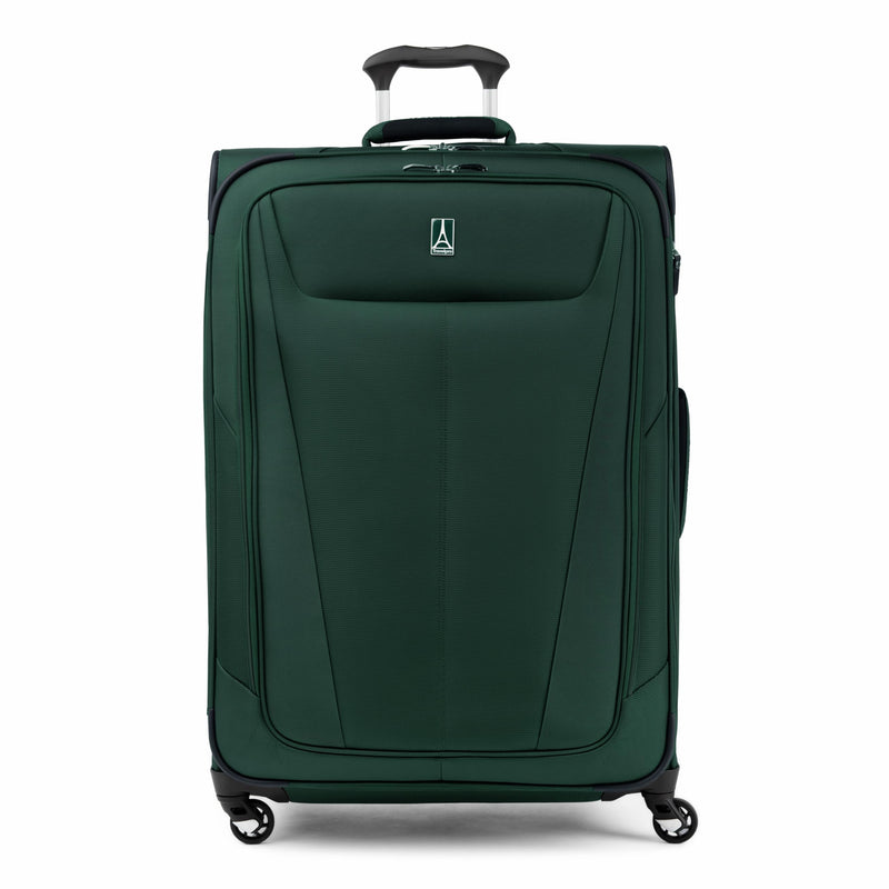 Travelpro Maxlite 5 Softside Expandable Luggage with 4 Spinner Wheels, Lightweight Suitcase, Men and Women, Forest Green, Checked-Large 29-Inch