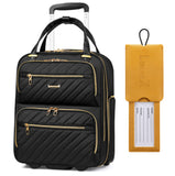 LUGGEX Underseat Carry On Luggage & Luggage Tag for Suitcases