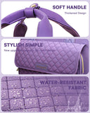 Underseat Carry On Luggage with Wheels, Airline Approved Personal Item Luggage, 16-Inch Multi-functional Underseat Luggage, Lightweight Overnight Suitcase for Women, Bussiness, Travel, Purple