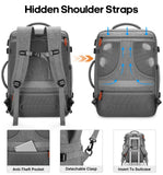 Bagsure Travel Backpack Carry On Backpack 42L Flight Approved, Expandable Laptop Backpack with Packing Cubes & Shoe Pocket, Water Resistant Luggage Backpack for Men Women, Large Backpack 20 * 14 * 7"