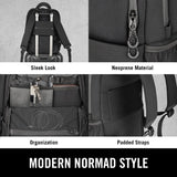 Kenneth Cole REACTION Logan Neoprene Travel 16" Laptop Backpack, Black