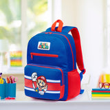 Super Mario Backpack for Kids Lightweight School Bag with Compartments Book Bag Daypack for PE Sports Gamer School Supplies Gifts for Kids