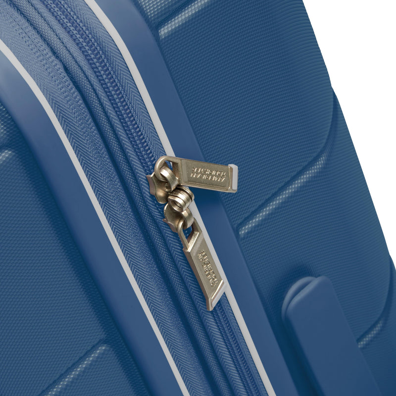 American Tourister Stratum 2.0 Expandable Hardside Luggage with Spinner Wheels, 2-Piece Set 20/28, Blue