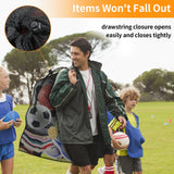 Extra Large Sports Ball Bag, Heavy Duty Breathable Mesh Storage Bag, 40" x 30" Hold 10-12 Soccer Basketball Volleyball Football, Adjustable Shoulder Strap, Ideal for Coaches, Team, Swimming Gear