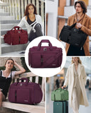 MILADA Underseat Carry On Luggage Bags for Travel Lightweight Foldable Carry On Bags for Airplanes Small Duffle Bag for Men Women TSA Approved Underseat Bag Travel Tote Bags, Purple