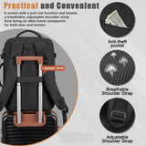 Velaybor 40L Travel Backpack with USB Charging Port, Water-Resistant Carry On Backpack for Men Women, Business Laptop Backpack for Trips & Commutes, Fits 15.6/17.3 Inch Laptop