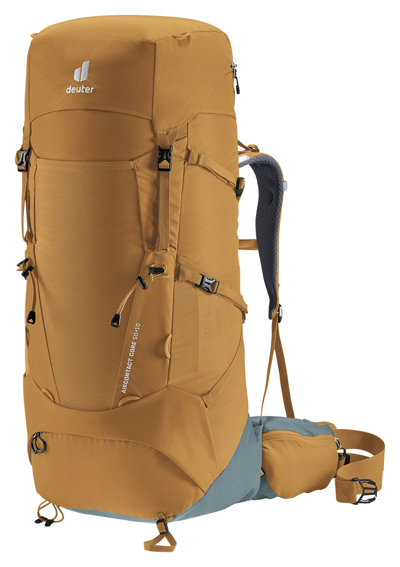 Deuter Aircontact Core 50+10L Hiking Backpack - Almond-Teal