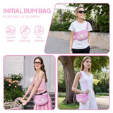 YOOLIFE Birthday Gifts for 10 11 12 13 14 15 16 17 Year Old Teen Girls, Crossbody Bags Bum Bag for Women Girls Wallets Purse, Initial Fanny Pack Belt Bag for Teen Girl Monogram Sling Bags, Pink (E)