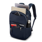 Samsonite Elevation Plus Backpack - Recyclex® RPET Body Fabric With Quick-Access Stash Pocket - Expands 1.5inches - AirTag™ Holder - Laptop Pouch - Midnight Blue