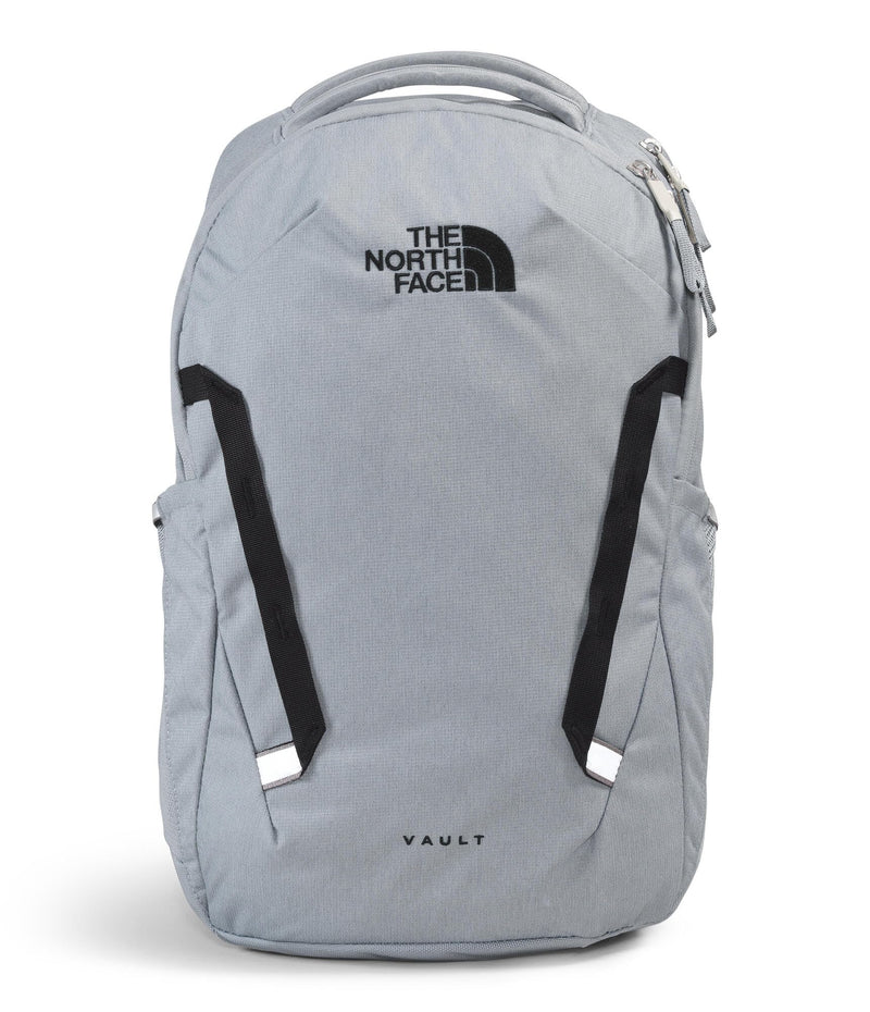 The North Face Vault Everyday Laptop Backpack - Commuter Travel Bag, Water-Repellent Finish, Spacious Compartment, Mid Grey Dark Heather/TNF Black-NPF, One Size
