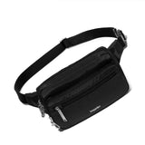 Baggallini Securtex Anti-theft Belt Bag 8.8"x5.5" Crossbody Fanny Pack for Women RFID Wallet Locking Zipper Travel Purse