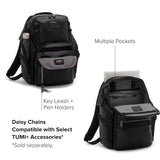 TUMI - Alpha Bravo Search Backpack - Laptop Backpack for Men & Women - Backpack for Work & Travel - 17.0" X 14.0" X 8.3" - Black Leather
