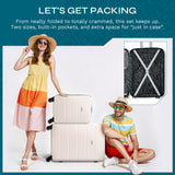 American Tourister Westridge Hardshell Luggage Set - 2 Piece Set - 20/28" Carry-On & Large Checked Luggage Set with Spinner Wheels - Expandable Hard Suitcases for Travel - Hard ABS Shell - Light Pink