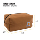 Carhartt Durable Travel Kit, Organize Essentials W/the Water Resistance Toiletry Bag, Carhartt Brown